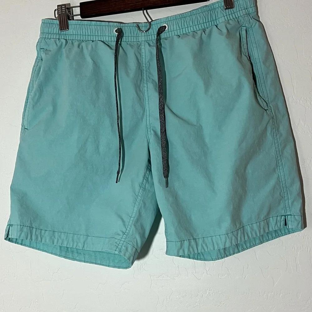 Bonobos Men's Swim Trunks Size S Blue green Pull On Unlined Stretch 7